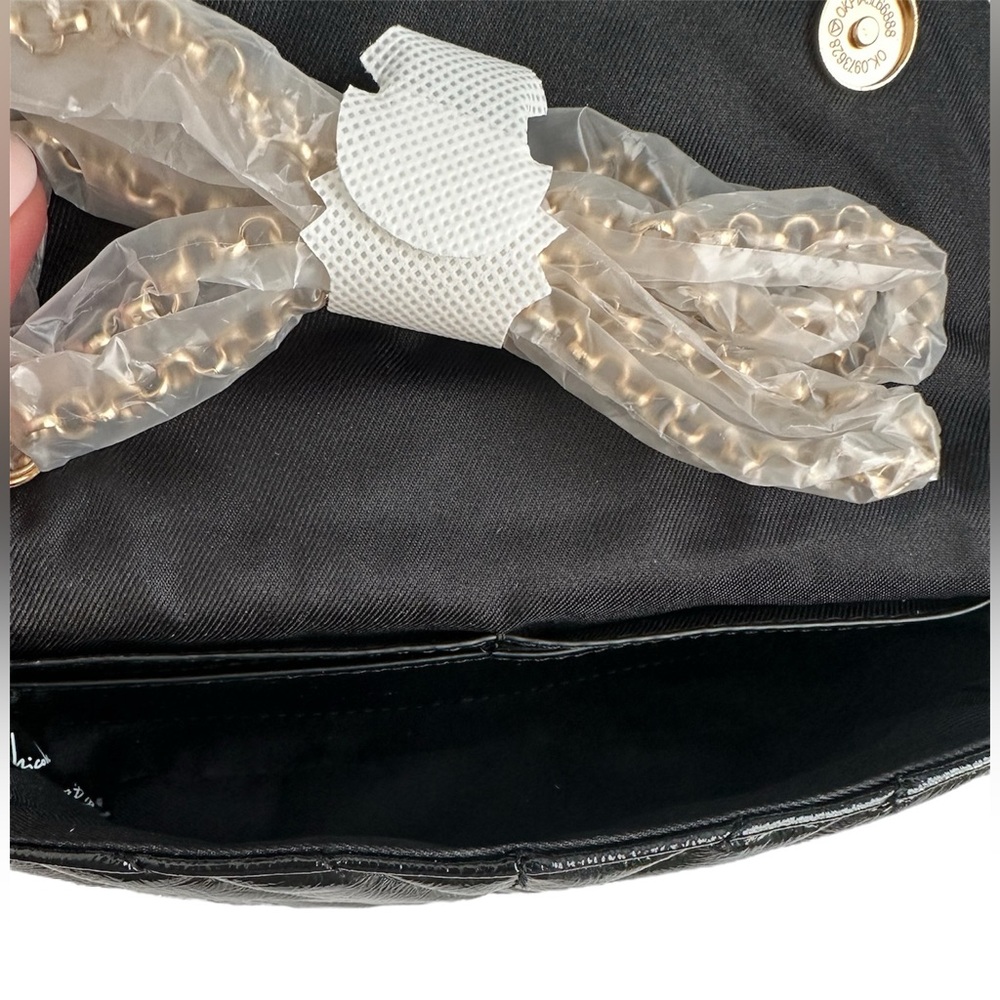 NICOLE MILLER Black Quilted Adjustable Crossbody Shoulder Handbag Women NWT $50 - Picture 7 of 12